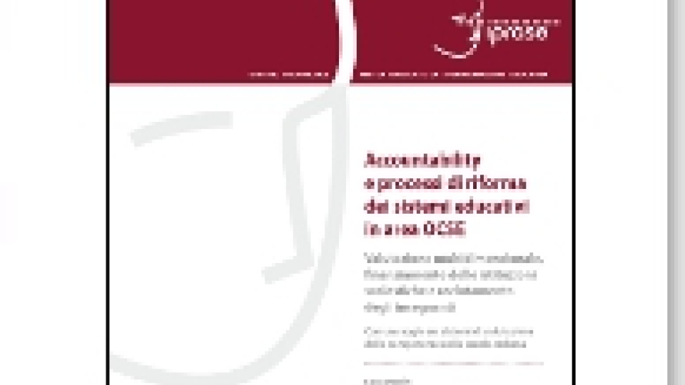 Accountability e processi di riforma dei sistemi educativi in area OCSE - Volumi scientifici