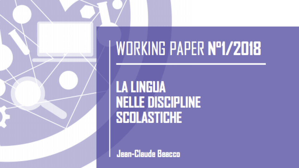 La lingua nelle discipline scolastiche
