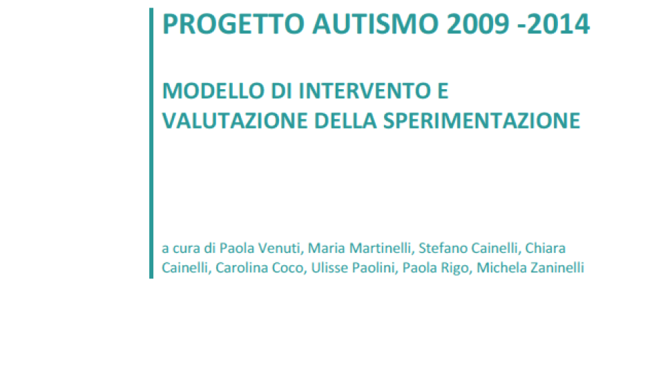 Progetto autismo 2009-2014
