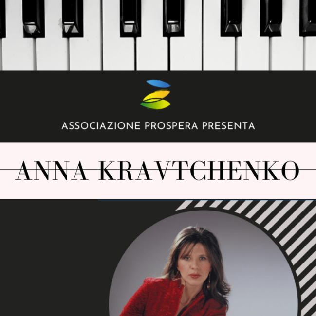 Concerto per pianoforte con l’interprete di fama mondiale Anna Kravtchenko. Segue all’esecuzione l’intervista alla pianista