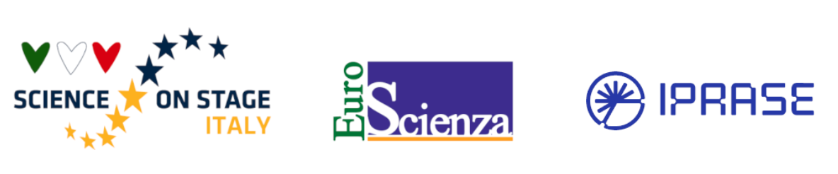 logo Science on stage Itali, Logo Euro Scienza, logo IPRASE