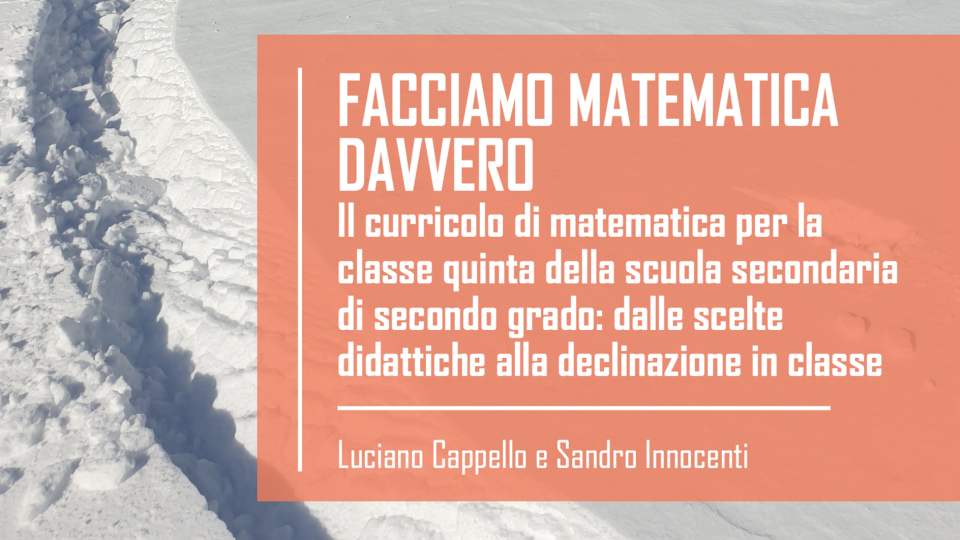 Copertina del volume Facciamo la matematica che conta