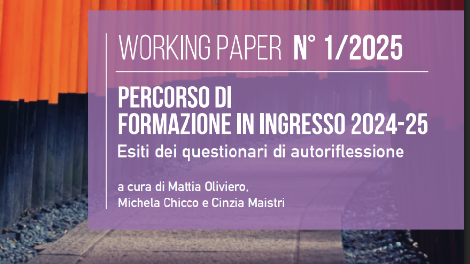 Percorso di formazione in ingresso 2024-25